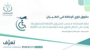 "حماية المستهلك": من حقوق ذوي الإعاقة في الطيران عدم احتساب جهاز المساعدة ضمن وزن الأمتعة