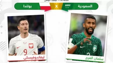 السعودية وبولندا.. مواجهة ليست سهلة وتطلعات للتأهل للدور الثاني
