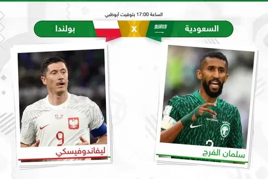 السعودية وبولندا.. مواجهة ليست سهلة وتطلعات للتأهل للدور الثاني
