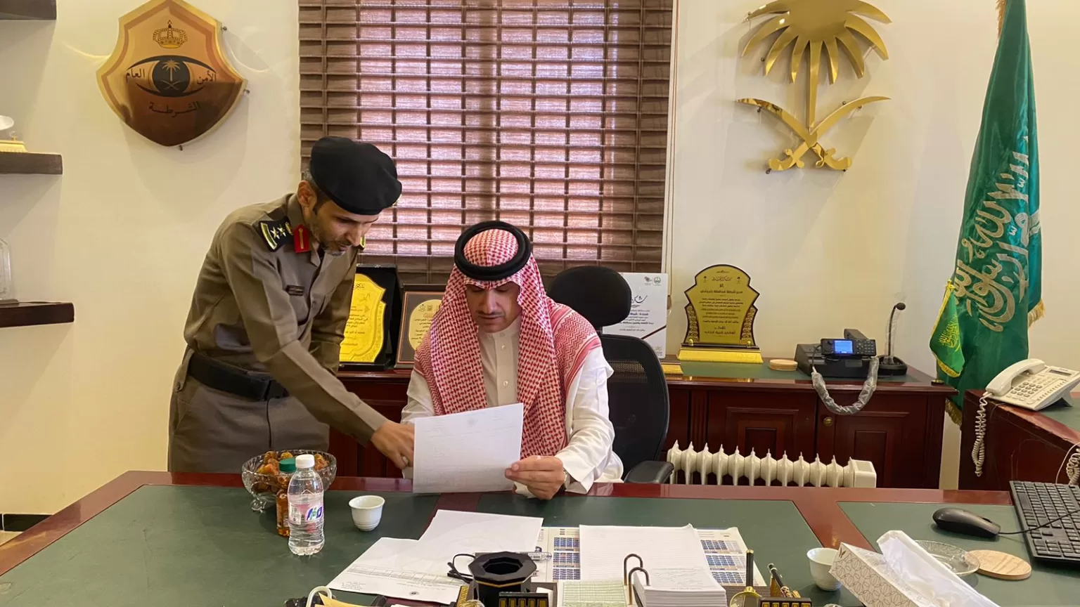 "الهزاني" يقوم بزيارة تفقدية لشرطة ‎بلجرشي