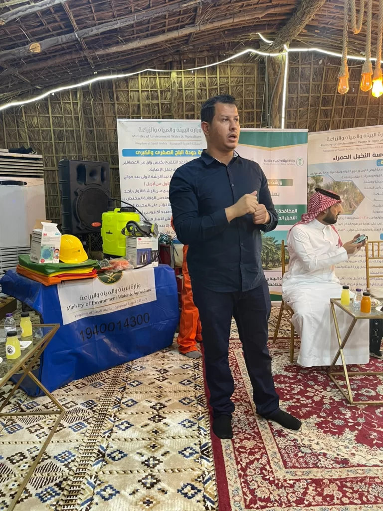"بيئة تربة" تقيم ورشة عن المكافحة المتكاملة لسوسة النخيل الحمراء وآفات النخيل