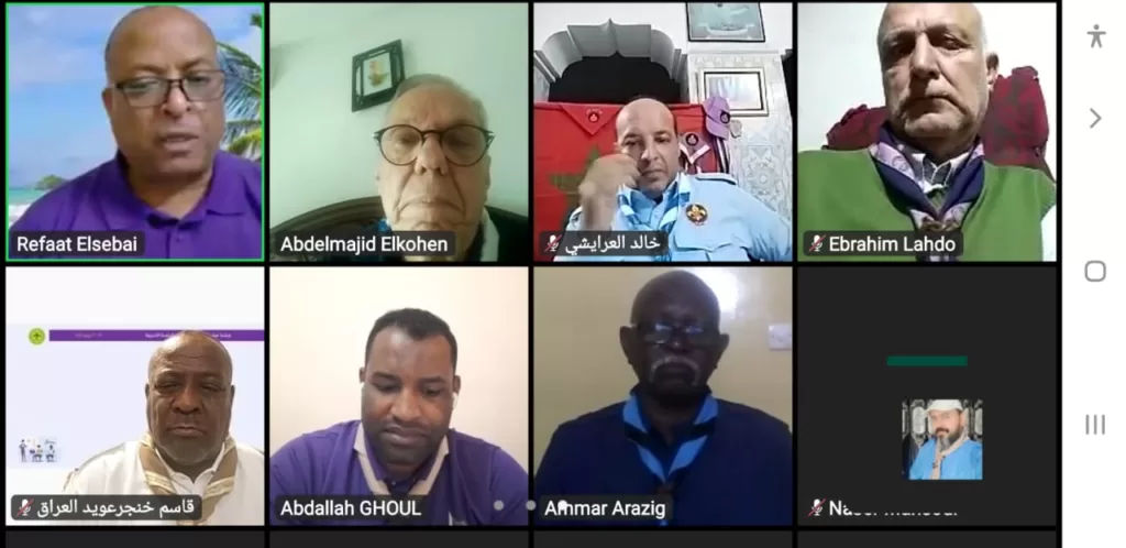 مفوضي التدريب وتنمية القيادات ومفوضي الحماية من الأذى العرب يجتمعون افتراضياً مفوضي التدريب وتنمية القيادات ومفوضي الحماية من الأذى العرب يجتمعون افتراضياً