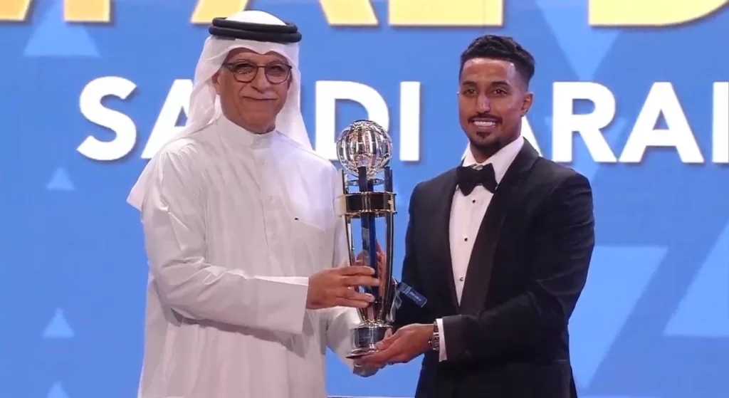 رسميًا: سالم الدوسري أفضل لاعب آسيوي في آسيا خلال عام 2022