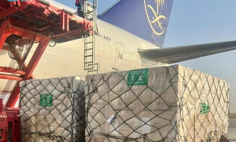مغادرة الطائرة السعودية التاسعة لإغاثة الشعب الأوكراني