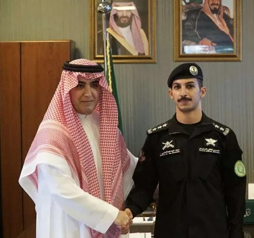 ترقية سعد بن عبدالله بن شويمي الغرمول إلى رتبة "نقيب" بالحرس الملكي السعودي