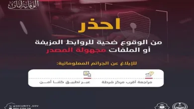 طريقتان للإبلاغ.. “الأمن العام” يحذّر من الروابط المزيّفة والملفات مجهولة المصدر