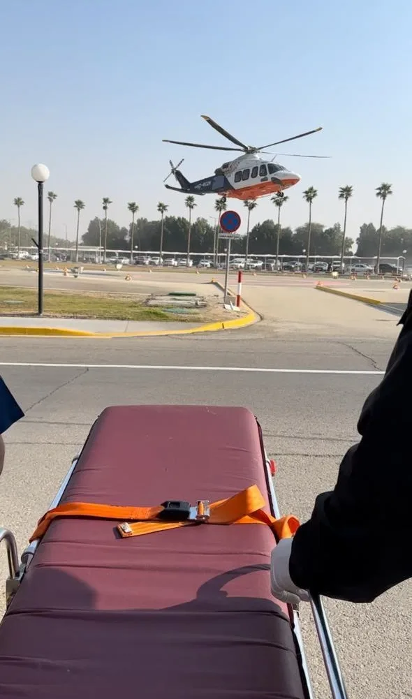 الإسعاف الجوي للهلال الأحمر.. يفعل مسار الإصابات لأول مرة بالمنطقة الشرقية