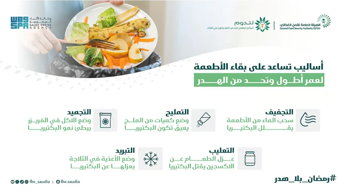 "لتدوم" يكشف عن عدة طرق تبقى الأطعمة صالحة لفترات أطول