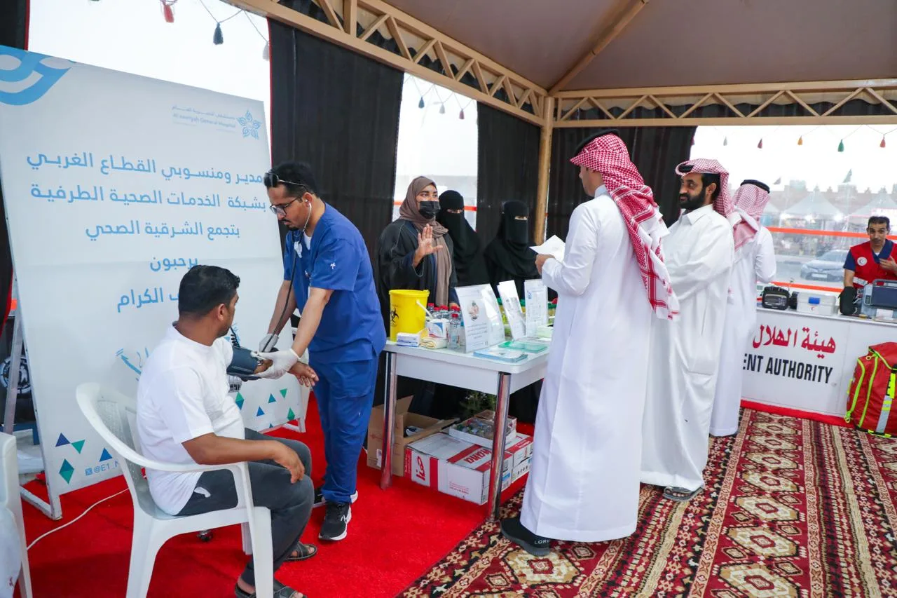مستشفى النعيرية يشارك في فعاليات اليوم الخليجي للمدن الصحية