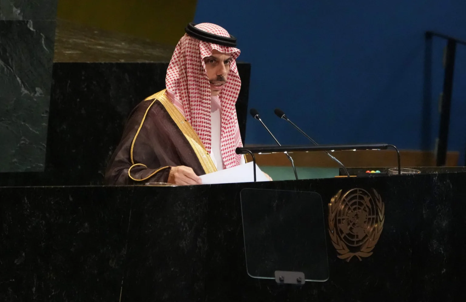 وزير الخارجية يعلن اعتماد الوثيقة الختامية لمؤتمر حل الدولتين