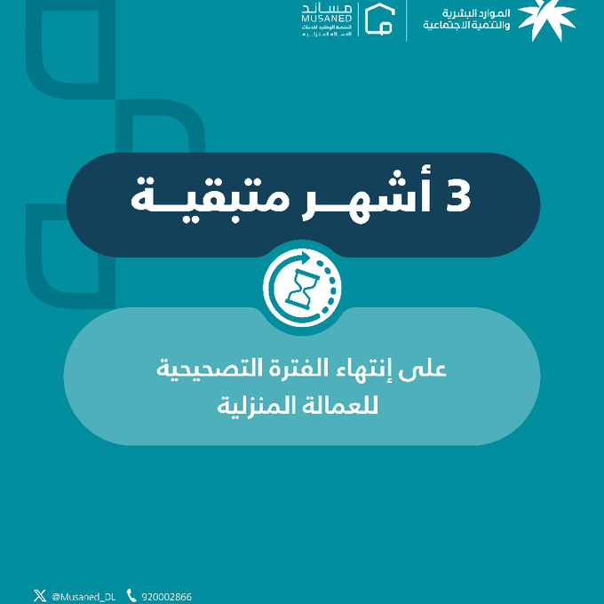 3 أشهر متبقية لتصحيح أوضاع العمالة المنزلية المتغيبة عبر منصة مساند - صحيفة البوابة الالكترونية 3 أشهر متبقية لتصحيح أوضاع العمالة المنزلية المتغيبة عبر منصة مساند