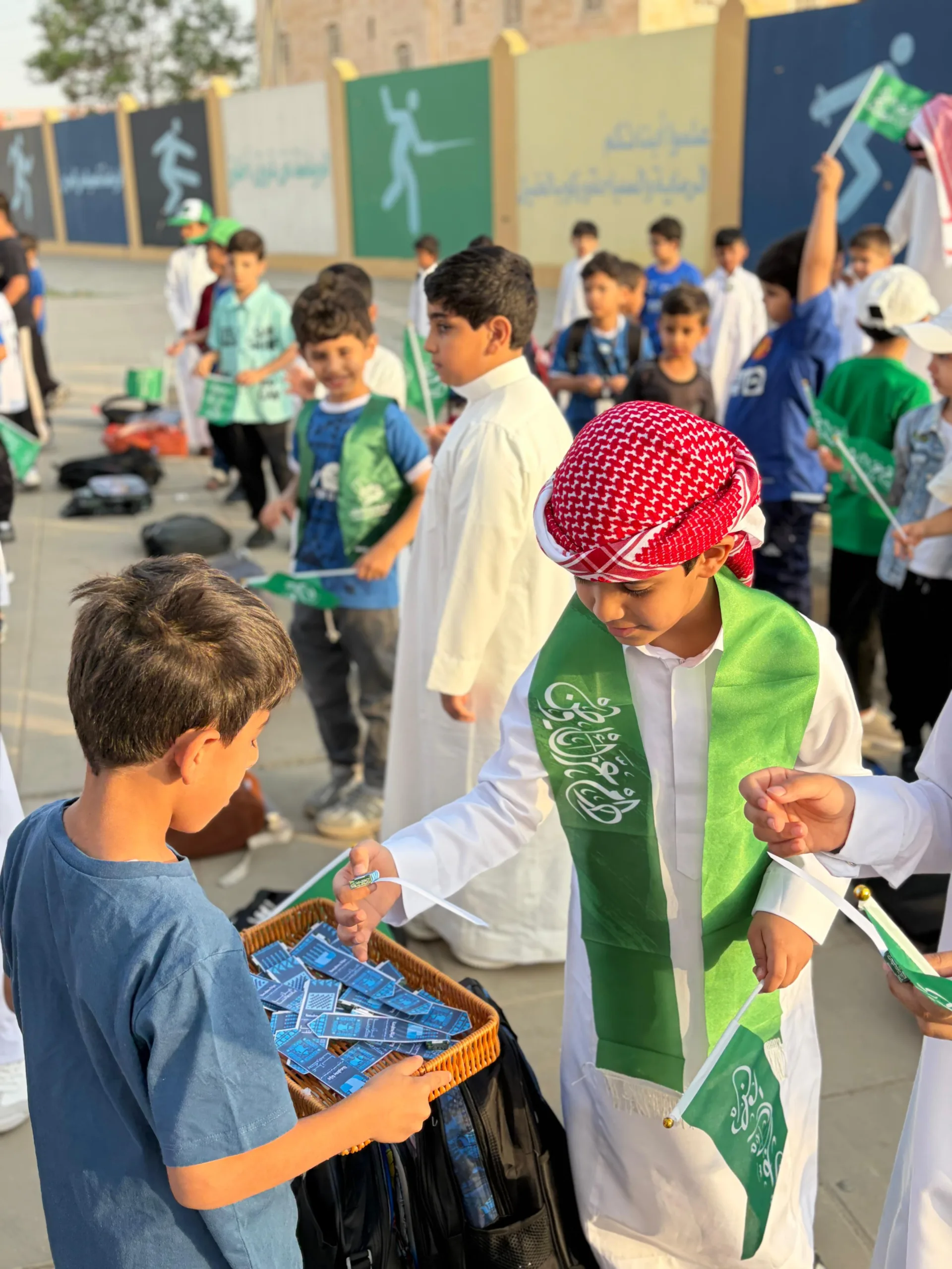 مدرسة السدرة ومتوسطة أبي بكر تحتفل باليوم الوطني الـ 95