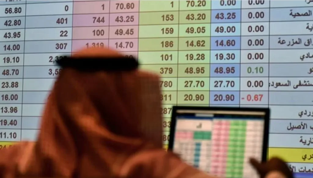 مؤشر الأسهم السعودية يغلق منخفضًا عند 10540.72 نقطة