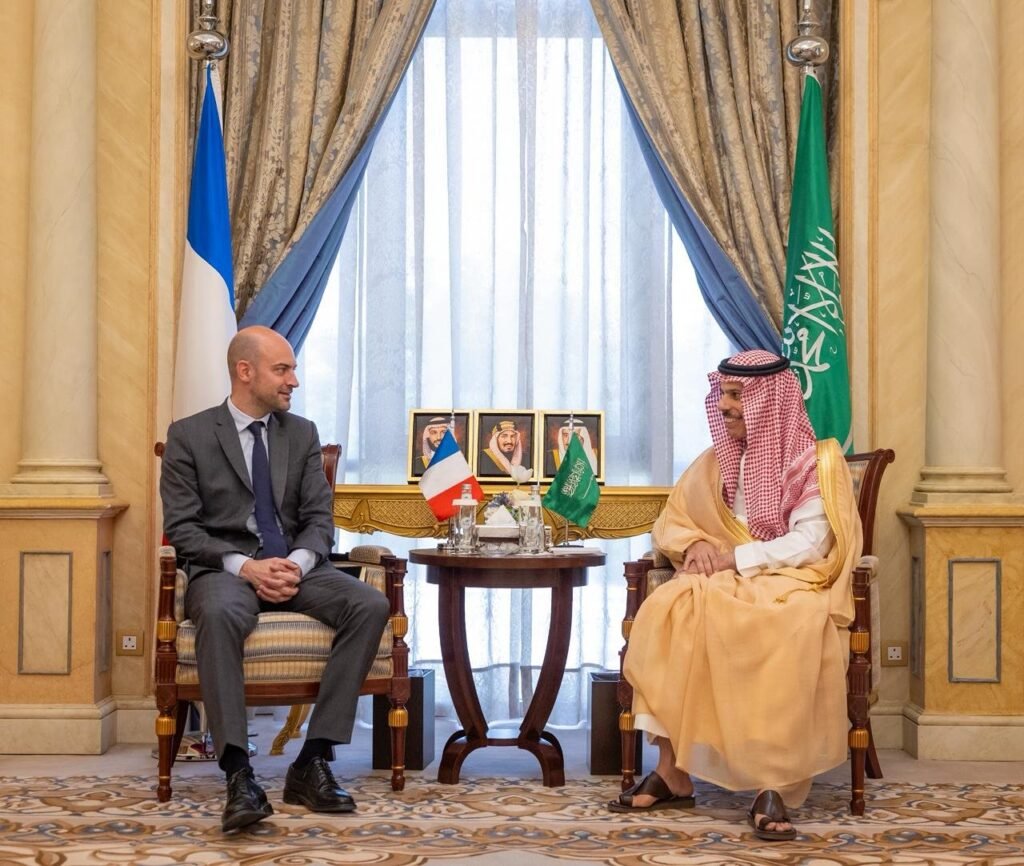 وزير الخارجية يستقبل وزير خارجية فرنسا