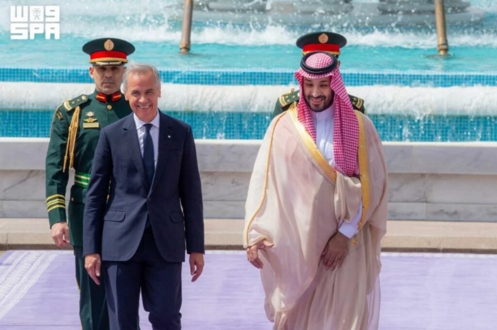 ولي العهد ورئيس وزراء كندا يستعرضان مستجدات الأحداث الإقليمية والدولية ولي العهد ورئيس وزراء كندا يستعرضان مستجدات الأحداث الإقليمية والدولية